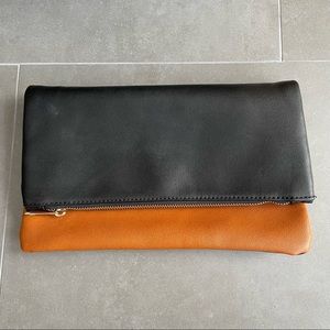 Black & Cognac Clutch